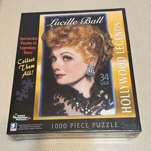 Hollywood Legends White Mountain Lucille Ball 1000-Piece Puzzle -Factory sealed.